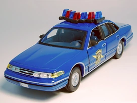 Ford Crown Victoria P71 Police Interception Michigan State Police (1993-1994), Hongwell, Cararama, 1:43